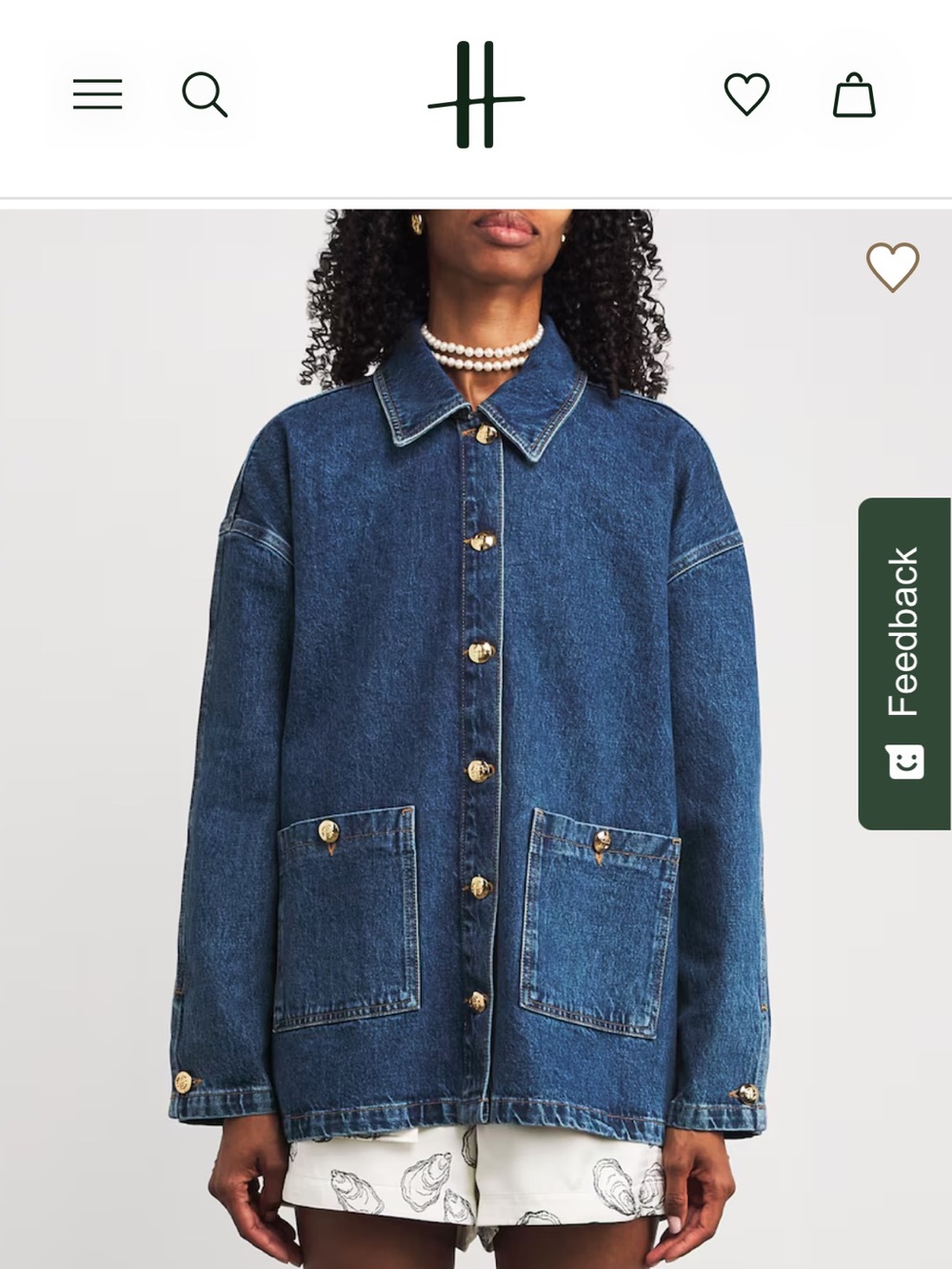 Anine Bing Luca denim jacket 100% cotton small